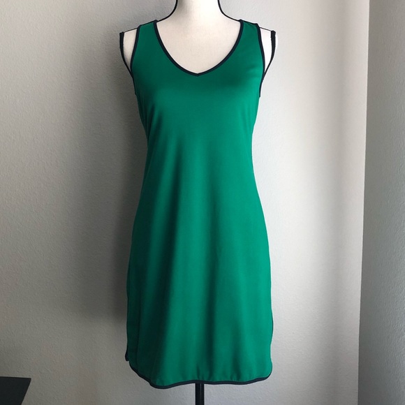 Banana Republic Dresses & Skirts - BANANA REPUBLIC Green Summer Dress with Navy Trim